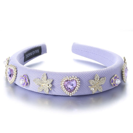 Fashionable Drip Oil Camellia Heart Solid Color Sponge Head Hoop - V.I.P Digital Presence