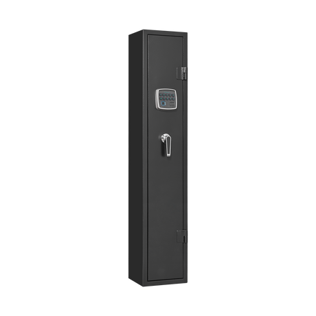 5 gun safes with 3 pistol pockets, quick access biometric adjustable heavy-duty gun rack mounted gun safes - V.I.P Digital Presence