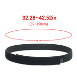 Tactical Inner Belt, Duty Nylon Hook - Loop Adjustable Black Waist Belt