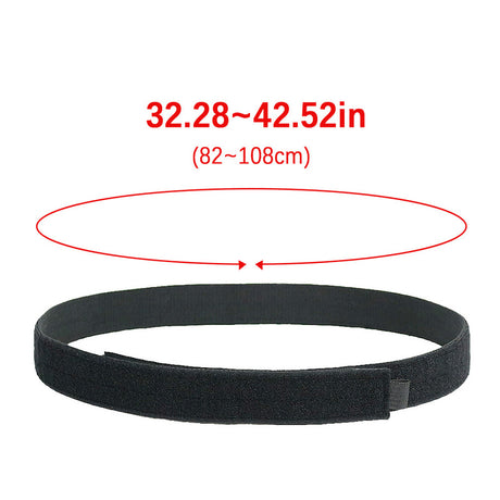 Tactical Inner Belt, Duty Nylon Hook - Loop Adjustable Black Waist Belt - V.I.P Digital Presence