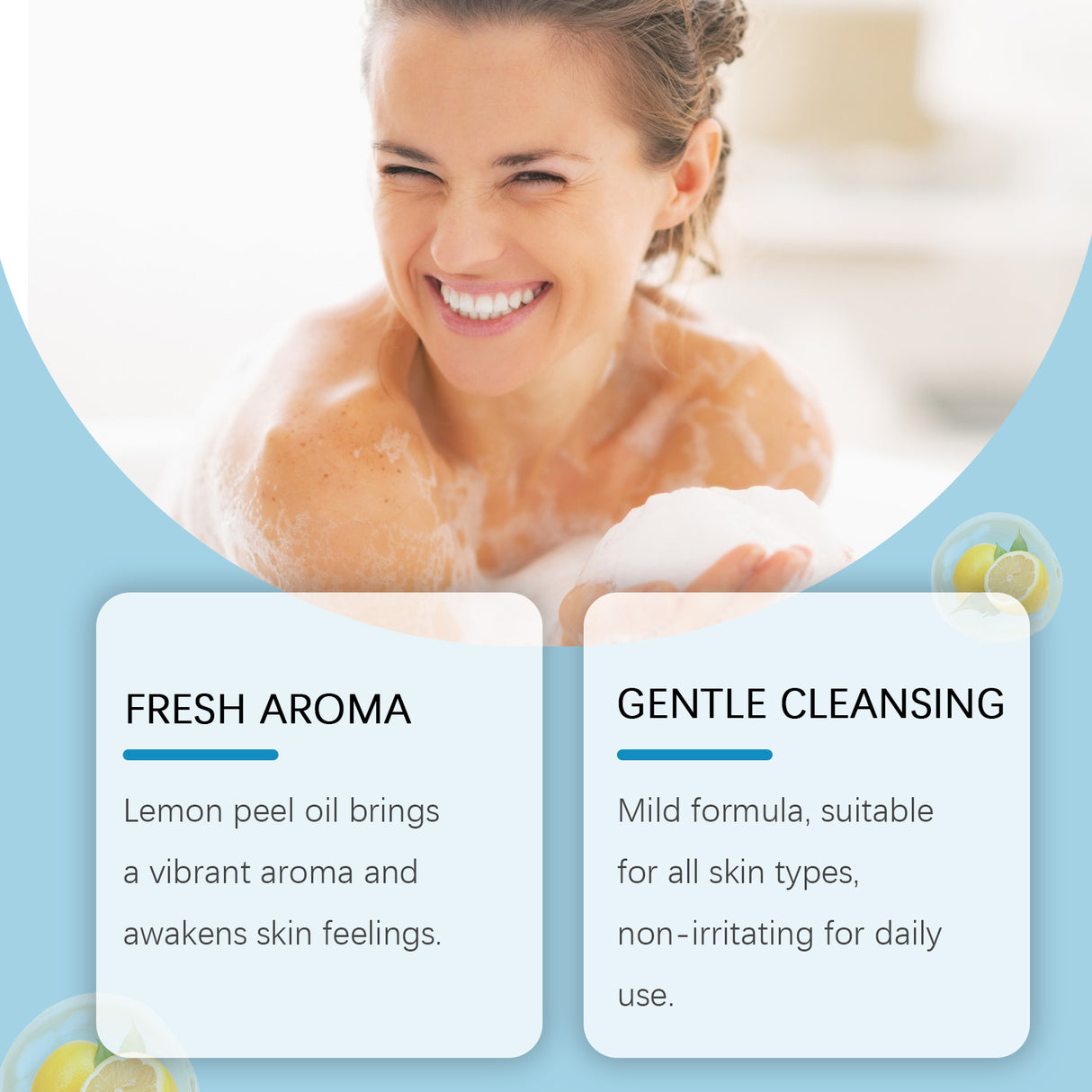 Lemon Turmeric Essential Oil Soap Cleans Skin Pores, Brightening Skin Body Bath Soap