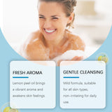 Lemon Turmeric Essential Oil Soap Cleans Skin Pores, Brightening Skin Body Bath Soap