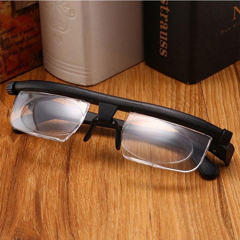 Adjustable Strength Lens Reading Myopia Glasses Eyewear Variable Focus Vision - V.I.P Digital Presence