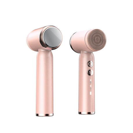 6-In-1 Hot And Cold Facial Cleanser Display Cleansing Brush Ultrasonic Facial Cleanser Pore Cleaning Silicone Beauty Instrument - V.I.P Digital Presence