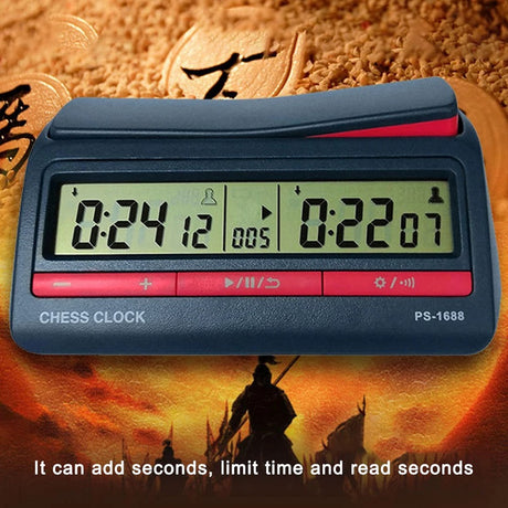 Competition Count Up Down Timer Professional Digital Chess Clock Plastic Battery Powered Lightweight Stopwatch for Board Game - V.I.P Digital Presence