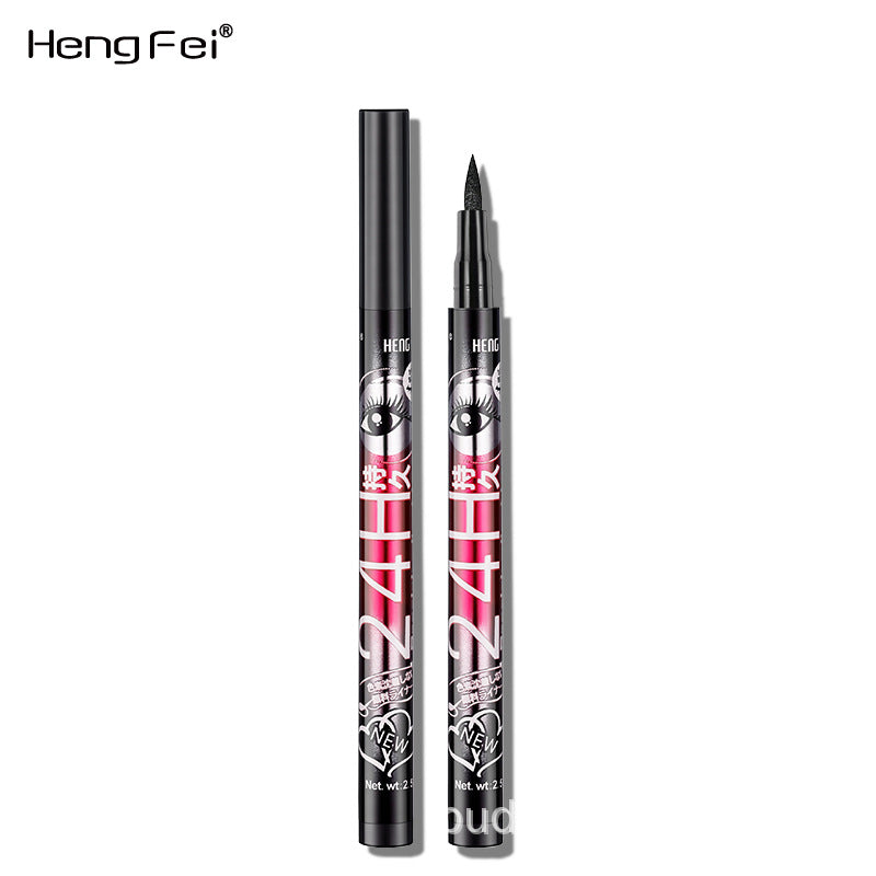 New 24H Makeup And Water-Repellent Eyeliner Hengfei Thick Black Waterproof Not Easy To Smudge Eyeliner - V.I.P Digital Presence