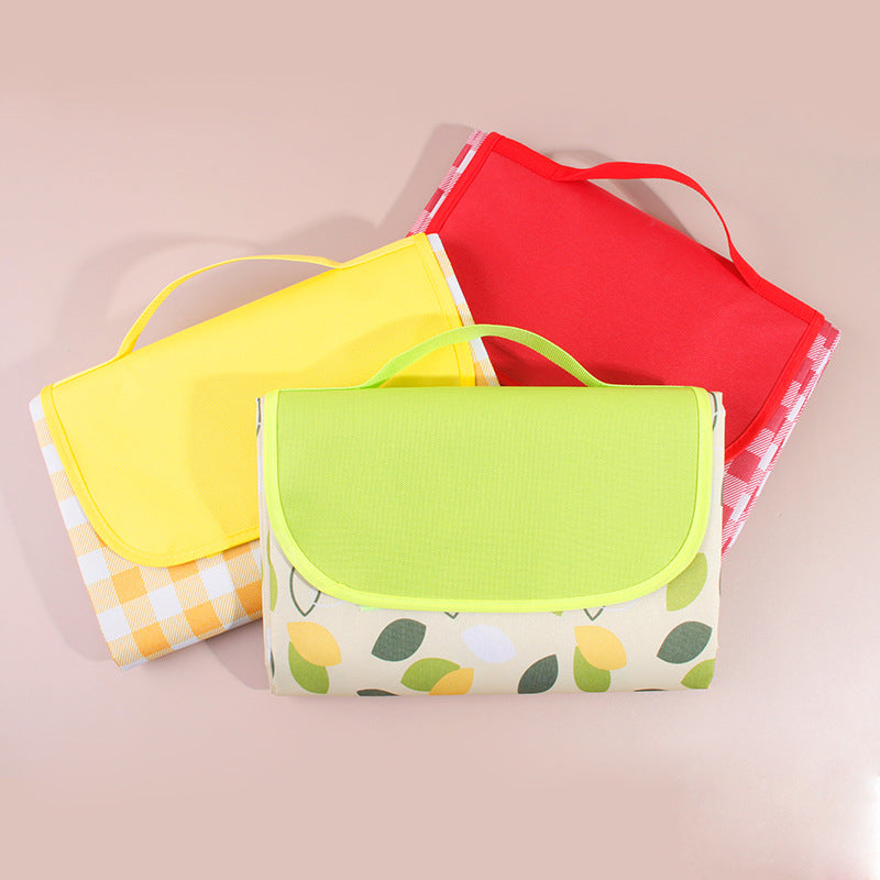 Esterilla de picnic para exteriores, resistente a la humedad, para camping, portátil, con cojín, gruesa, impermeable, para tienda de campaña 