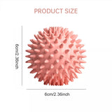 Durable sport massage ball. Spiky design for myofascial release, deep - tissue work, trigger points, muscle recovery & pain reli - V.I.P Digital Presence