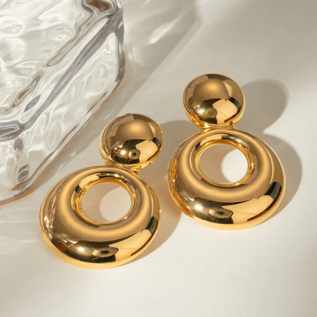 18K Gold-Plated Cutout Earrings - V.I.P Digital Presence