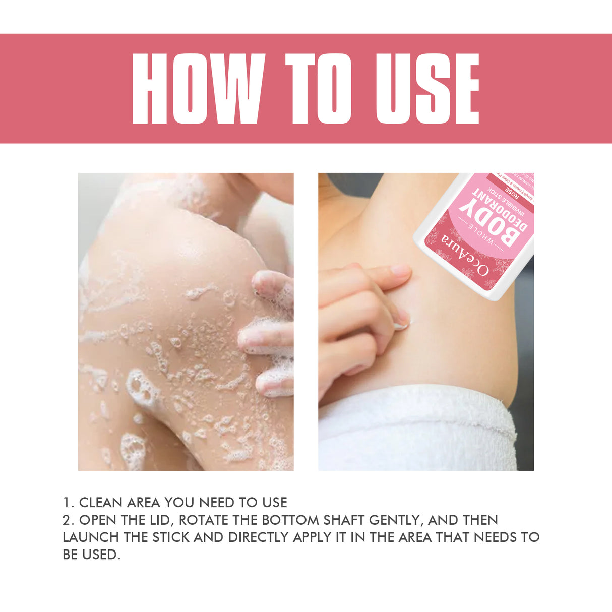 Whole Body Deodorant, Rose Fragrance Naturally Refreshing Lighten Underarm Odor Lasting Fragrance - V.I.P Digital Presence