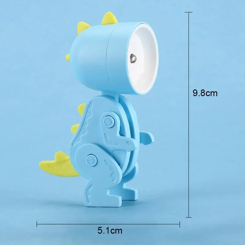 Mini Dinosaur Night Light Battery Magnetic Folding Nights Lamp Bedroom Bedside Table Ornaments Children's Toys LED Night Lights - V.I.P Digital Presence