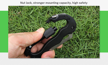 5 in 1 Outdoor Multi Function Mountaineering Buckle Fast Hanging Buckle Cross Screwdriver Carabiner Bottle Opener Wine Opener - V.I.P Digital Presence