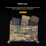 WoSporT can accommodate three 5.56 (or two 7.62) inner pockets with built-in function cover camouflage front panel - V.I.P Digital Presence