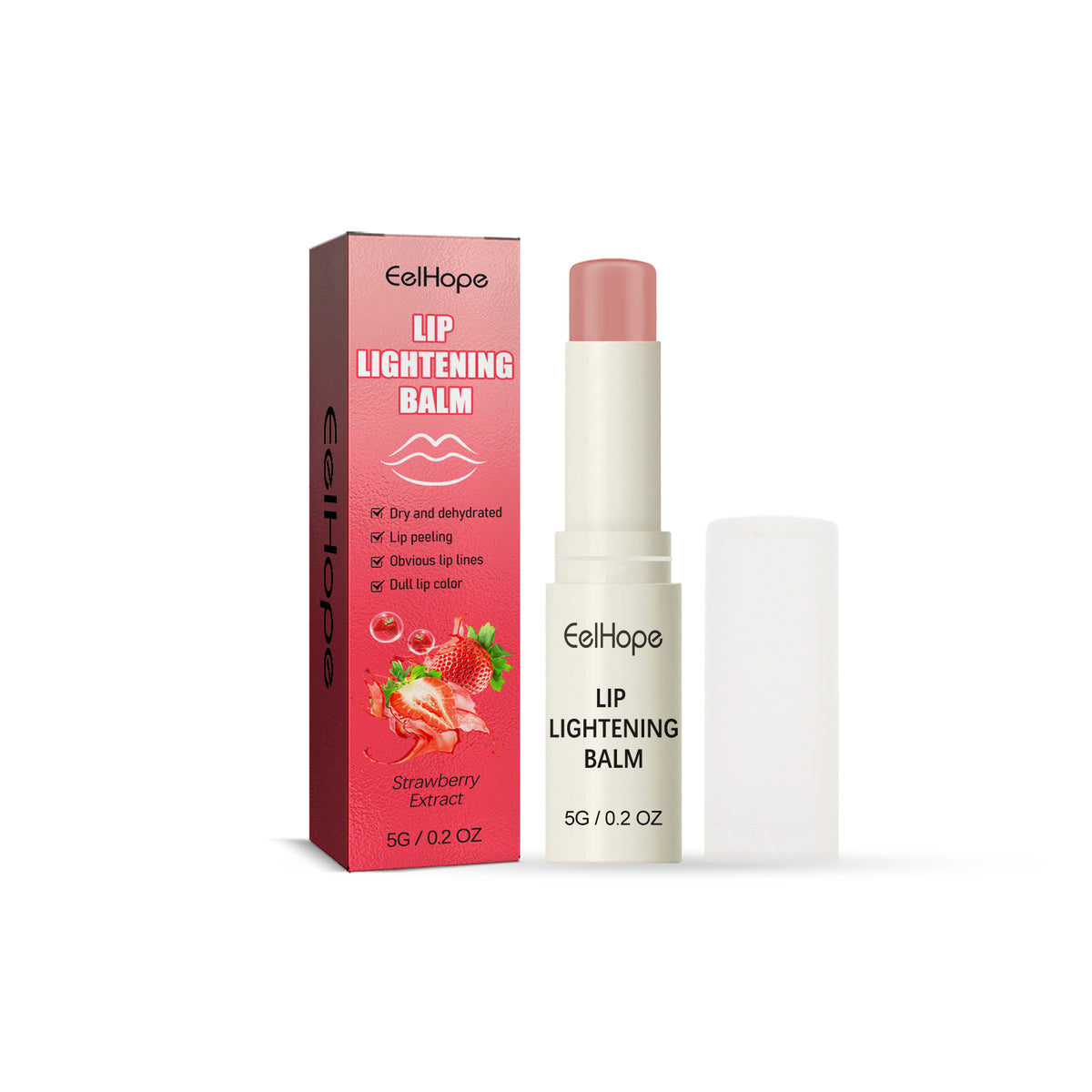 Strawberry Moisturizing Lip Balm Moisturizes, Hydrates, Removes Dead Skin, And Moisturizes Dry, Cracked Lips - V.I.P Digital Presence