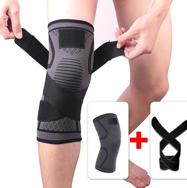 1PC New Band Removable Pressurized Knee Pads Braces Knee Support Crossfit Fitness Running Sports Knee Protector Knee Sleeve - V.I.P Digital Presence
