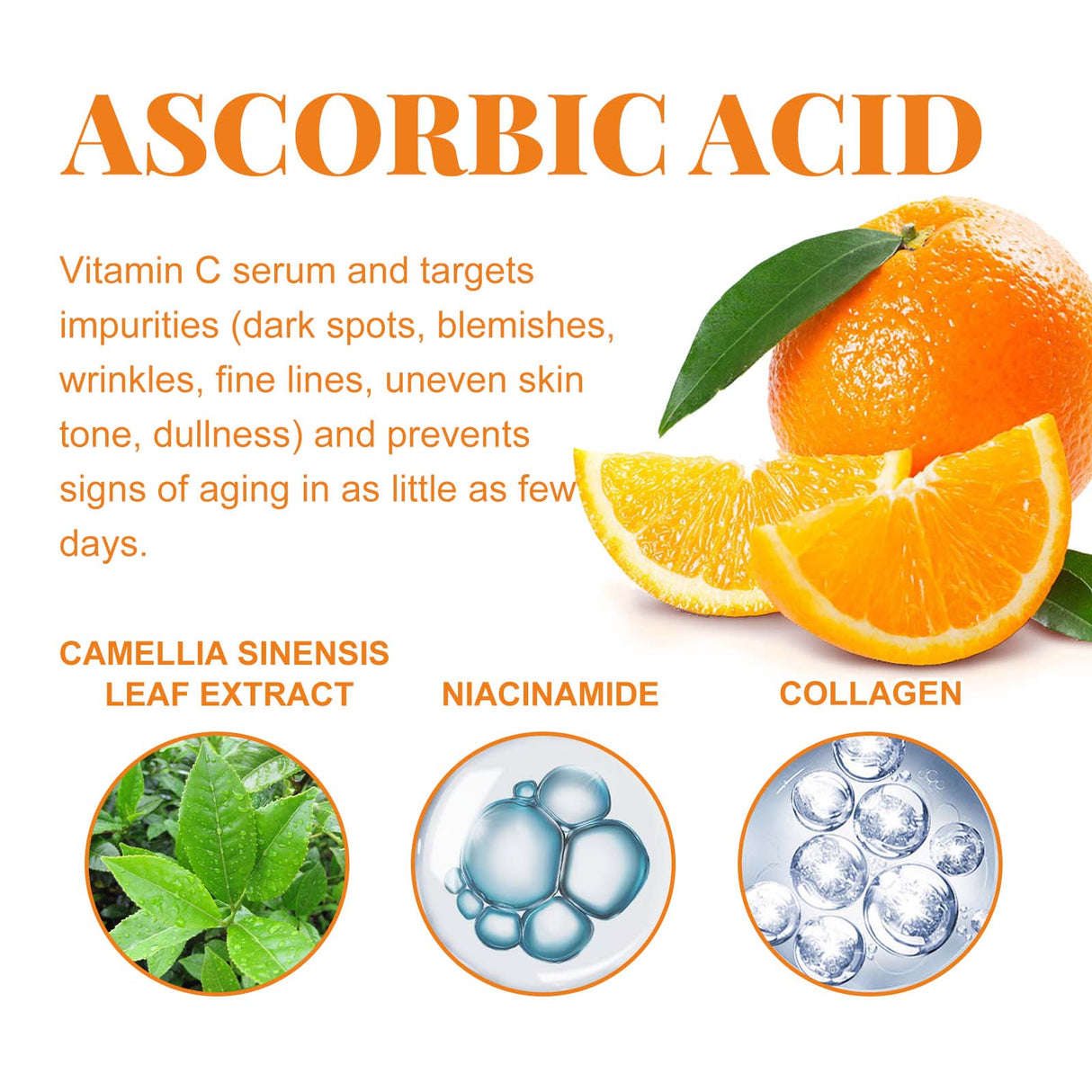 Vitamim C Face Body Serum, Repair Nourish Skin Filling Water Carry Bright Tight Anti-Wrinkle Fine Lines - V.I.P Digital Presence