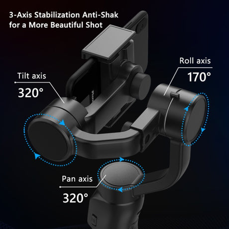 F8 mobile phone camera stabilizer handheld three-axis anti shake platform Tiktok live broadcast tripod short video camera stabilizer - V.I.P Digital Presence