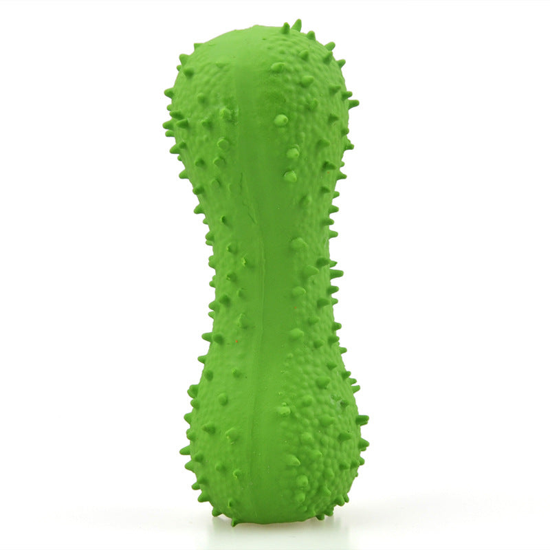 New Pet Latex Toy with Spiked Bone and Four-Corner Square Latex Sound Toy Durable Teeth-Cleaning Dog Toy - V.I.P Digital Presence
