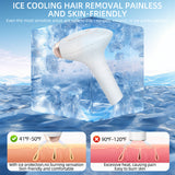 Handheld freezing point hair removal device, replaceable head IPL strong pulse portable whole body painless hair removal device - V.I.P Digital Presence