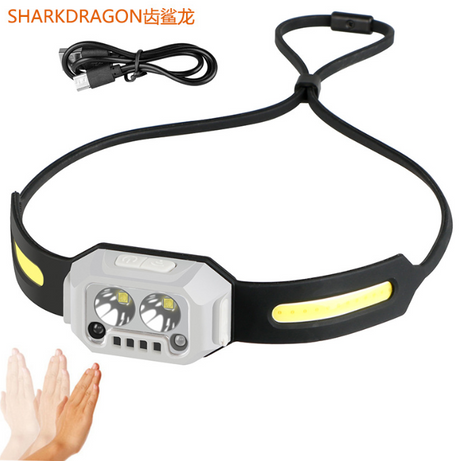 Type C Rechargeable Silicone Sensor Headlight Portable Floodlight LED Headlight for Outdoor Running and Cycling - V.I.P Digital Presence