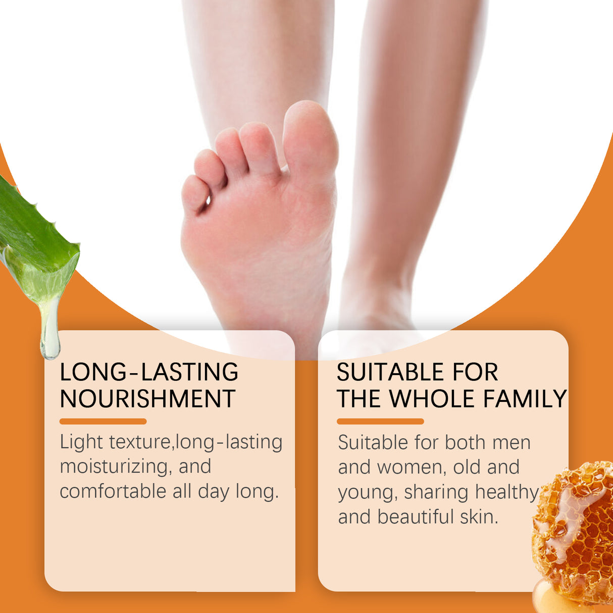 Honey Foot Moisturizing Anti-Crack Cream, Foot Moisturizing Repair Heel Body Skin Care Cream - V.I.P Digital Presence