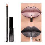 Pudaier 36 Color Matte Lip Gloss Lip Liner Matte Matte Lip Glaze Lipstick Pencil - V.I.P Digital Presence