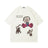 Fun Cartoon Anime Print Short Sleeve T-Shirt Men's High Street Trendy Half Sleeve Pure Cotton Round Neck Loose Tee - V.I.P Digital Presence