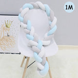 1Pcs 1M/2M/3M Baby Handmade Nodic Knot Newborn Bed Bumper Long Knotted Braid Pillow Baby Bed Bumper Knot Crib Infant Room Decor - V.I.P Digital Presence