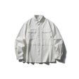 Splicing workwear long sleeved shirt men's loose casual shirt - V.I.P Digital Presence