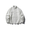 Splicing workwear long sleeved shirt men's loose casual shirt - V.I.P Digital Presence