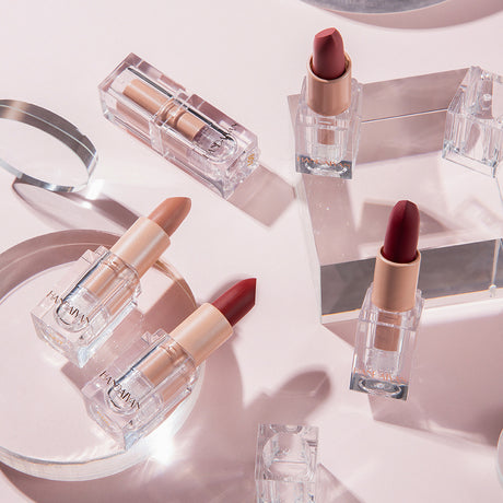 HANDAIYAN Makeup Crystal Square Tube Lipstick Small Ice Cube Matte Matte Lipstick Set 6 Pack - V.I.P Digital Presence