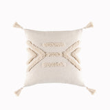 Tassels Cushion Cover 45x45cm Beige White Pillow Covers Decorative Pillow Case Square Home Boho Decor Macrame Pillowcase - V.I.P Digital Presence