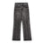 Washed Distressed Wide-Leg Jeans Men's European and American Punk INS Personalized Loose Hole Frayed Flare Pants - V.I.P Digital Presence