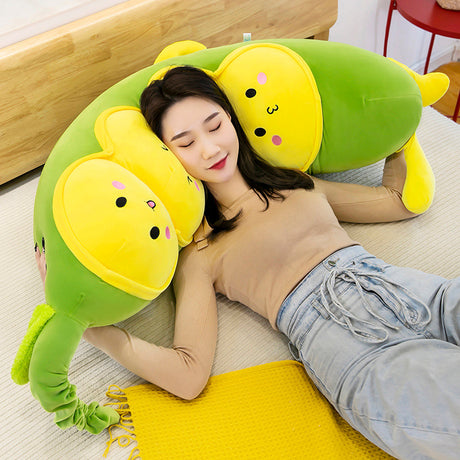 Pea Pillow Plush Toy Long Sleep Doll Caterpillar Grabber Doll - V.I.P Digital Presence
