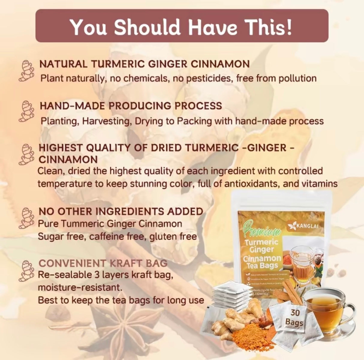 GoldenSpice Turmeric Tea