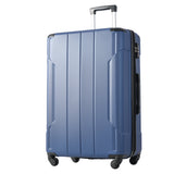 Hardshell Luggage Spinner Suitcase with TSA Lock Lightweight 20'' (Single Luggage) Blue + ABS + 20 Inch Carry On
