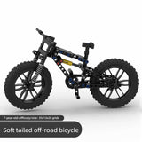 Off road soft tail bicycle assembly building block diamond frame front double suspension rear single suspension chain linkage - V.I.P Digital Presence