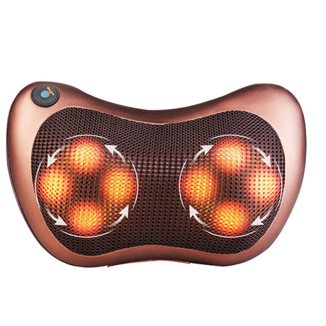 electric massage pillow Infrared Heating Kneading Neck Shoulder Back Car Chair Shiatsu Massager Mat Device - V.I.P Digital Presence