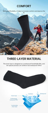 Calcetines impermeables, transpirables, para exteriores, impermeables, para senderismo, vadeo, acampada, esquí de invierno, para montar a caballo, para nieve, cálidos e impermeables.