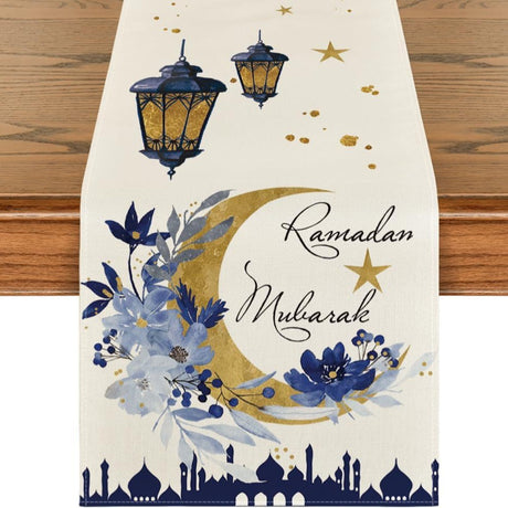 Printed Moon Castle House Tablecloth Home Decoration Party Festival Atmosphere Table Flag - V.I.P Digital Presence
