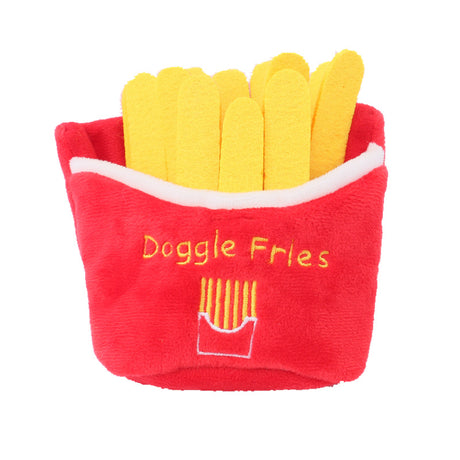 Pet Plush Toy Simulation Pizza Hamburger Steak Ice Cream French Fries Sound Dog Toy Pet Product - V.I.P Digital Presence