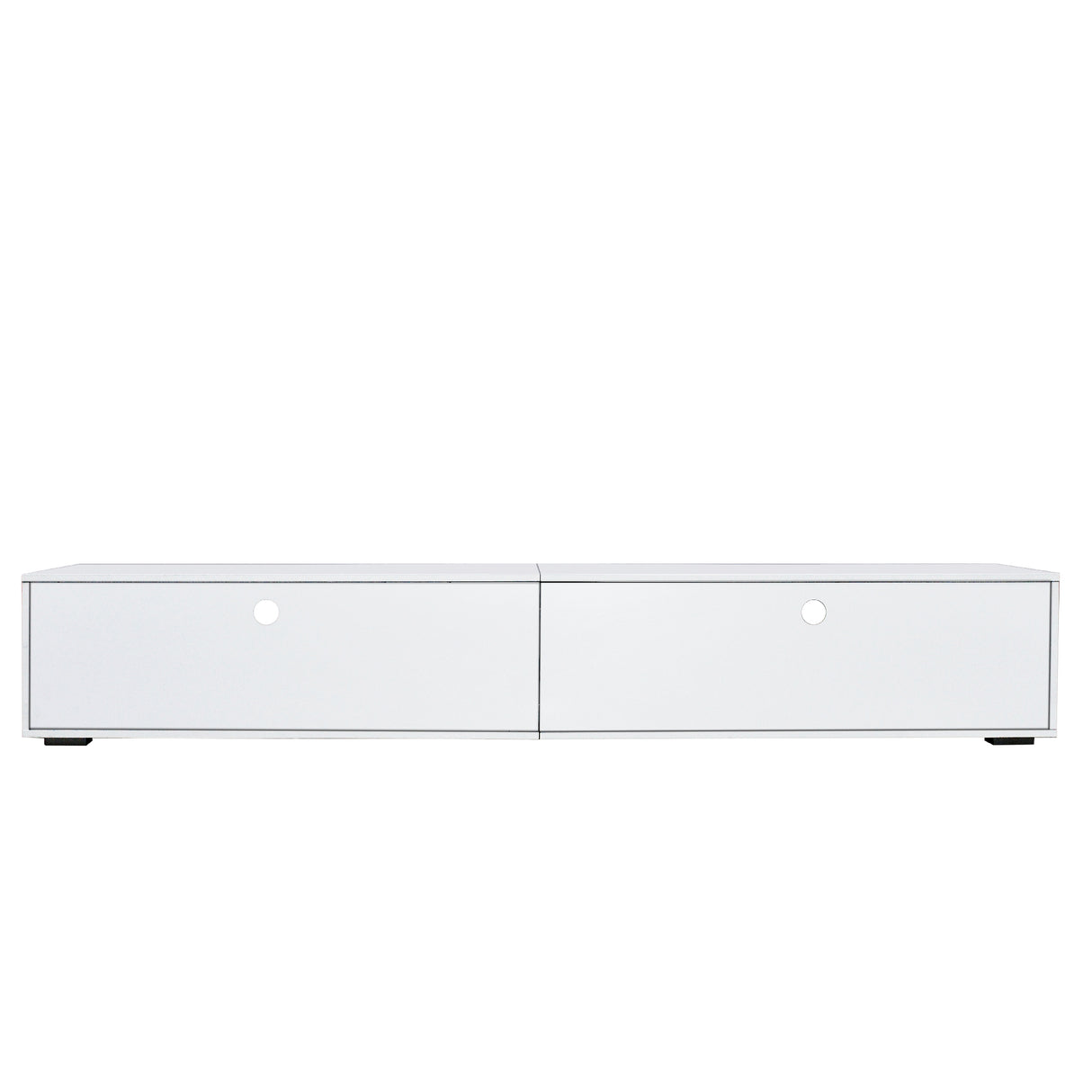 White TV Stand for Living Room Modern Entertainment Center Stand for TV Up to 90 Inch