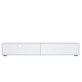 White TV Stand for Living Room Modern Entertainment Center Stand for TV Up to 90 Inch