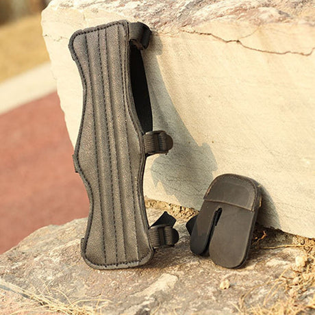 Bow and Arrow Equipment Arm Guard Finger Guard Set Retro Traditional Outdoor Sports Protective Gear Archery Accessories - V.I.P Digital Presence