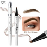 QIC ceramic white liquid four-claw eyebrow pencil wild eyebrow waterproof non-smudge four-head forked eyebrow pencil - V.I.P Digital Presence