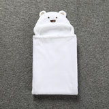 Baby Coral Fleece Cuddle Baby Cuddle Blanket Newborn Baby Bear Air Conditioning Blanket Package Towel Cover Blanket - V.I.P Digital Presence