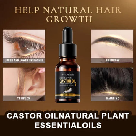 Castor Oil Mascara, Thickening & Moisturizing Natural Long Jet Black Curling Mild Mascara - V.I.P Digital Presence