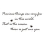Precious English Letter Acrylic Mirror Surface Sticker Literary Sentence Background Wall Decoration Self-Adhesive 3D Wall Sticker - V.I.P Digital Presence