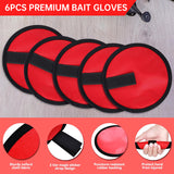 6 - piece set of 5.9 - inch lure wraps. Doubles as covers, gloves, hook protectors. Keeps anglers safe while fishing. - V.I.P Digital Presence