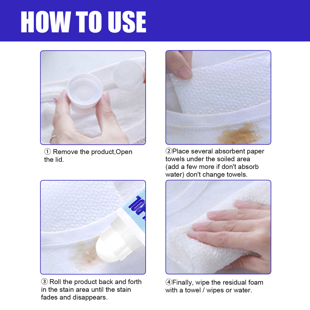 JUE FISH Stain-Rol, White Coffee Stains For Scouring Agent Degreasing Make-Up Stain - V.I.P Digital Presence